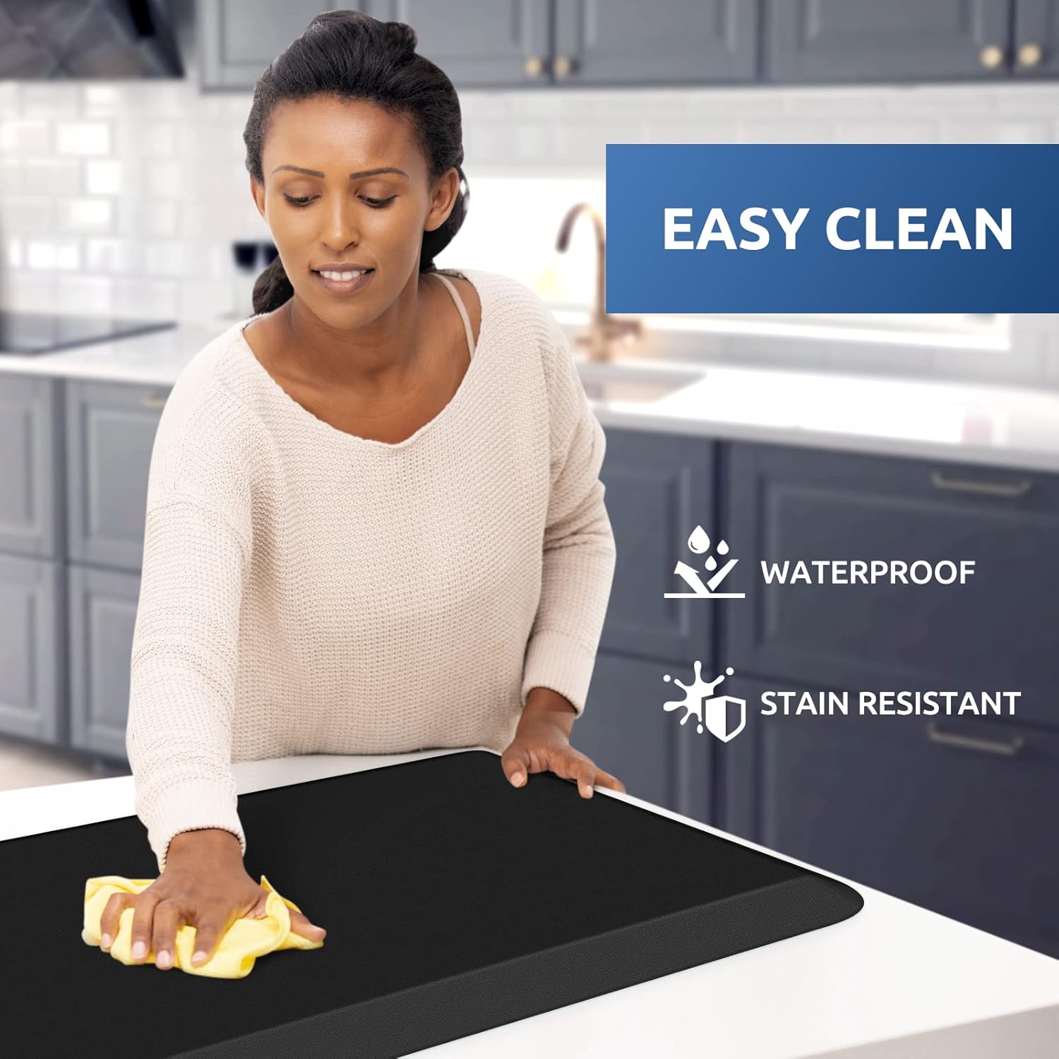 KitchenClouds Kitchen Mat Cushioned Anti Fatigue Rug 17.3