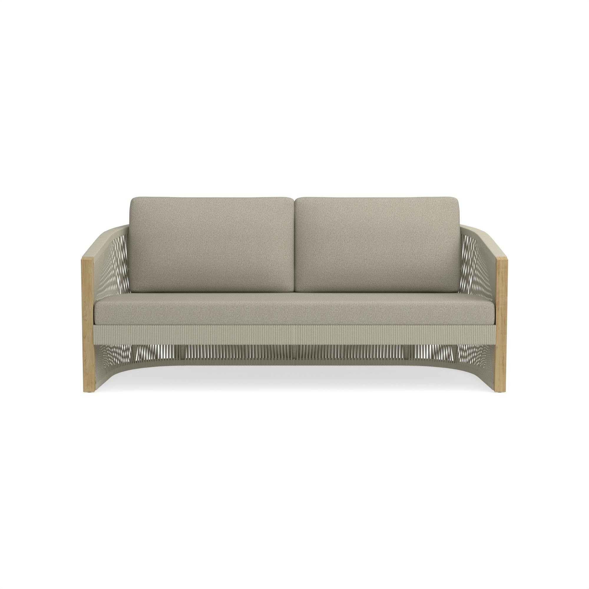 Pasadena Outdoor Teak and Rope Sofa Cushions