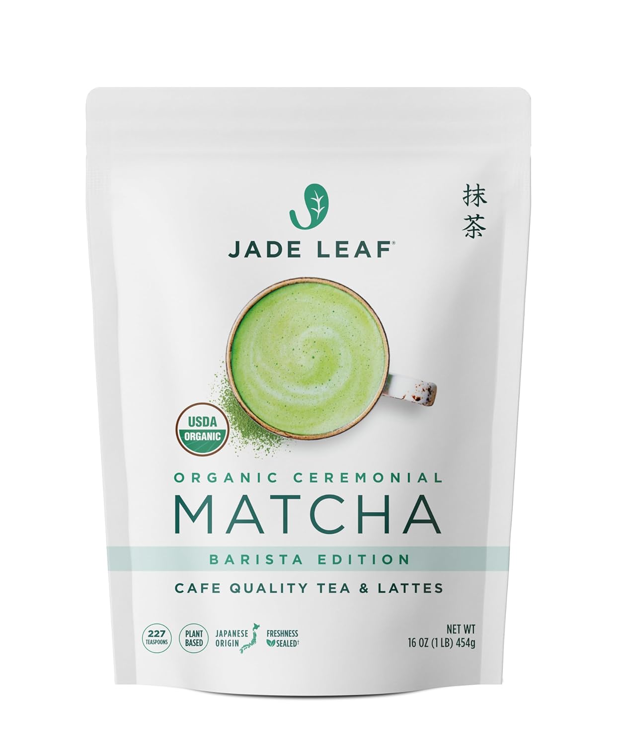 Jade Leaf Matcha Organic Green Tea Powder - Culinary Grade Premium Second Harvest - Authentic Japanese Origin (1.06 Ounce Pouch)