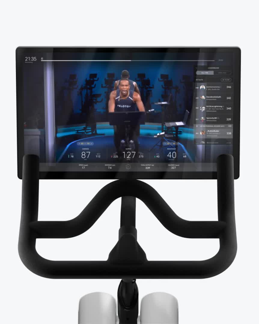 🔥Peloton Indoor Exercise Bike – High-Intensity Cardio Trainer with HD Touchscreen, Real-Time Classes, Quiet Belt Drive, Stable Frame – Fat Burning & Body Shaping