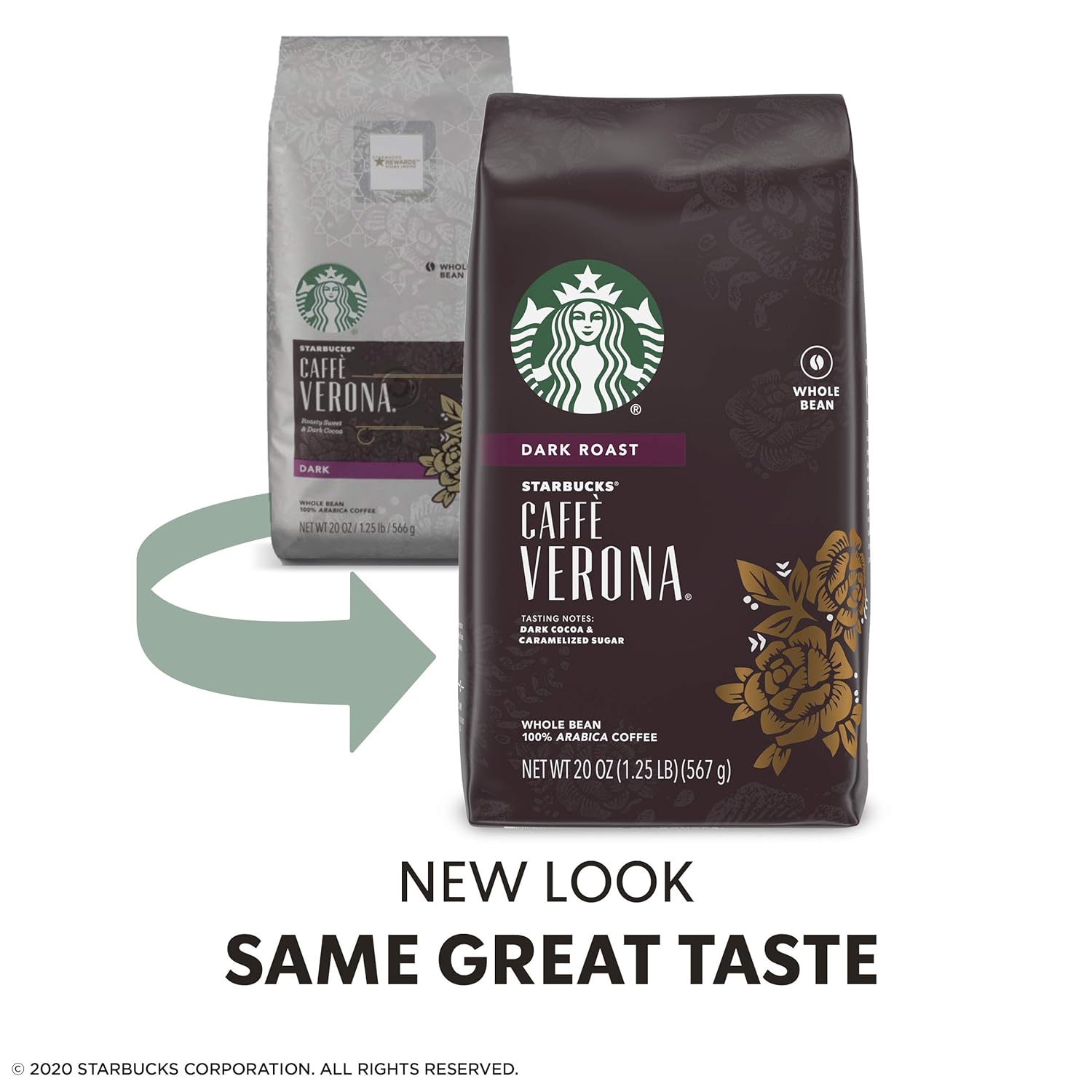 Starbucks Ground Coffee, Dark Roast Coffee, Caffè Verona, 100% Arabica, 1 bag (28 oz)
