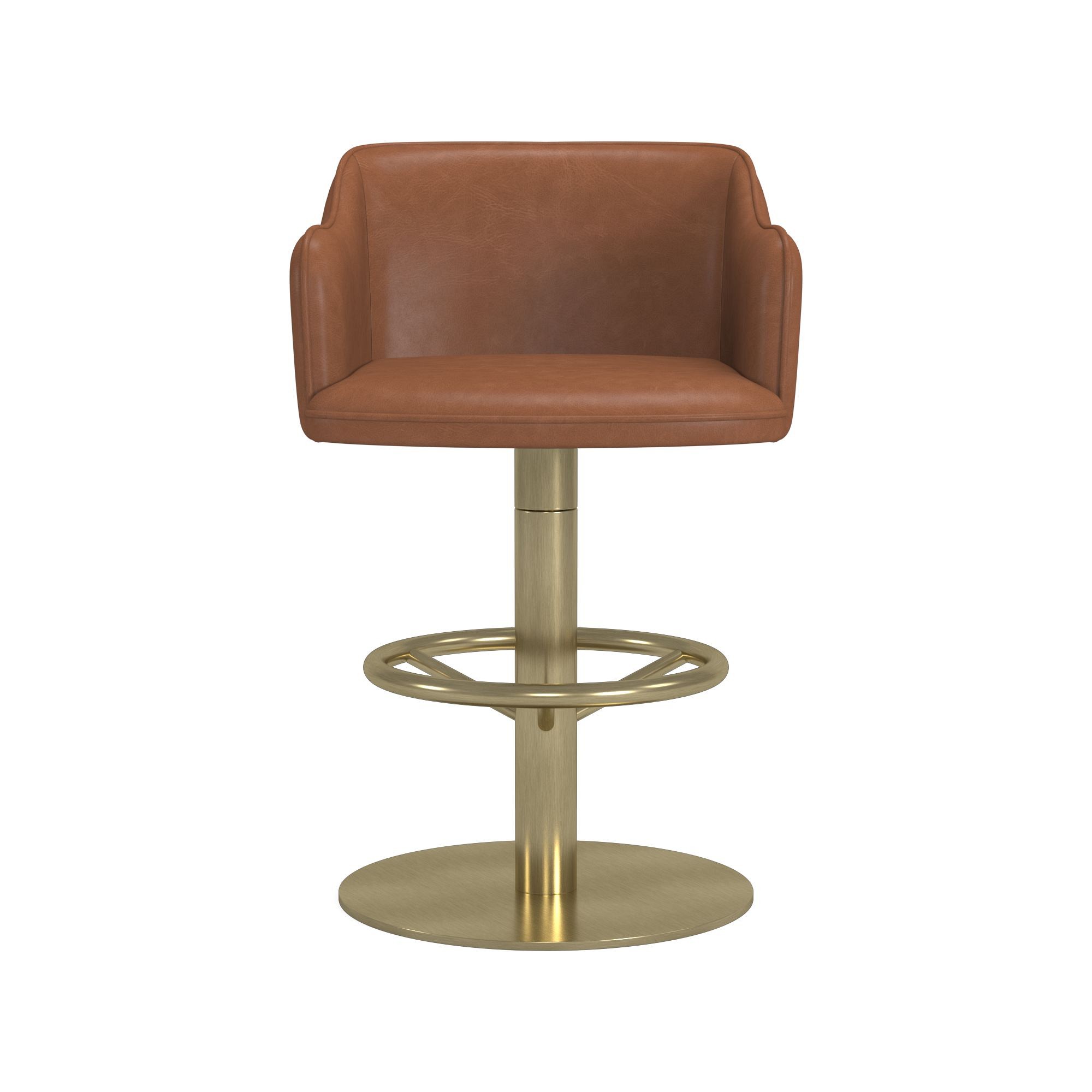 Harding Upholstered Pedestal Counter  & Bar Stool