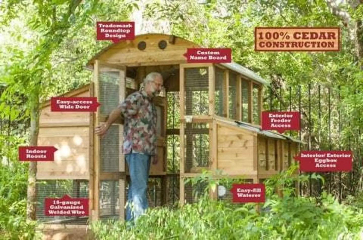 Walk-In Coop domed chicken house