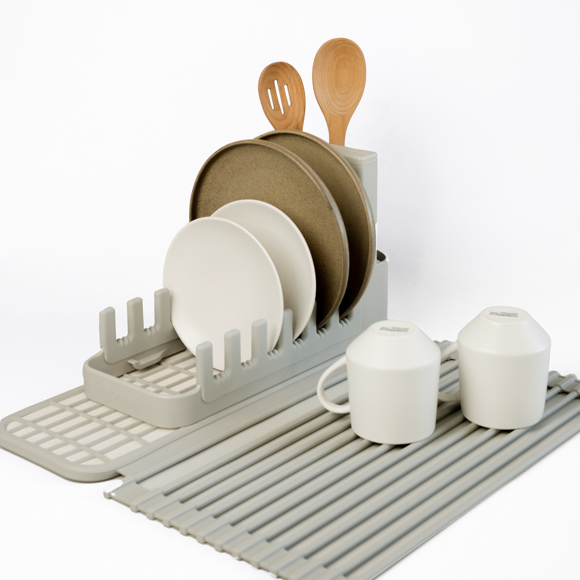 Dorai Over the Sink Dish Pad and Dish Pad Rack