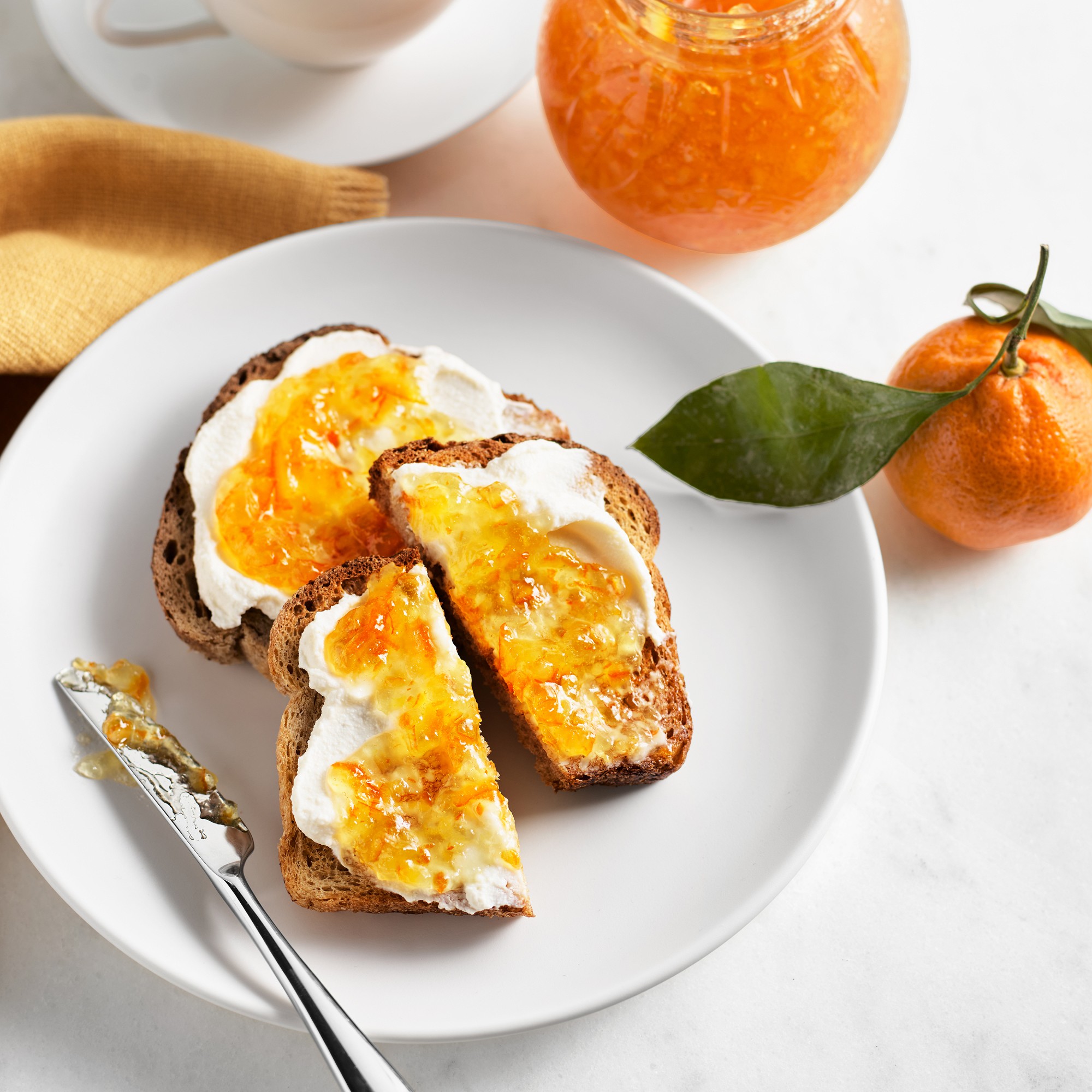 Kilner Orange Jar, 13.5 oz, Set of 6