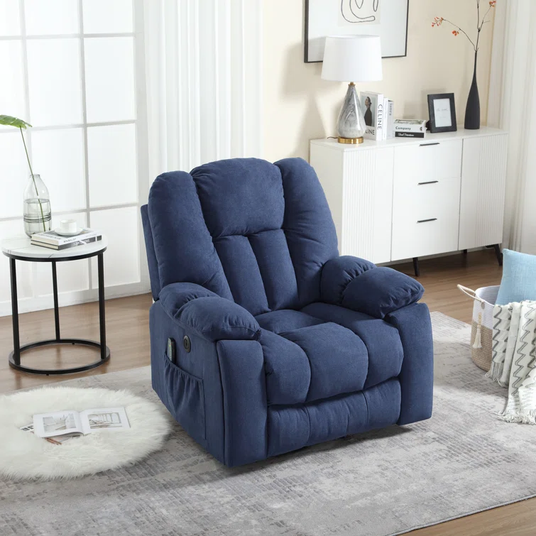 41'' Oversized Power Lift Chair - Heated Massage Electric Recliner with Super Soft Padding