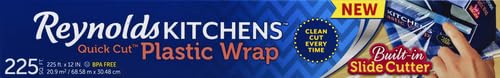Reynolds Kitchens Quick Cut Plastic Wrap, 225 Square Feet