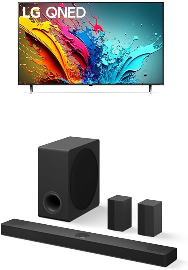 LG 86-Inch Class QNED85T Series LED Smart TV 4K Processor Flat Screen with Magic Remote AI-Powered with Alexa Built-in (86QNED85TUA, 2024)