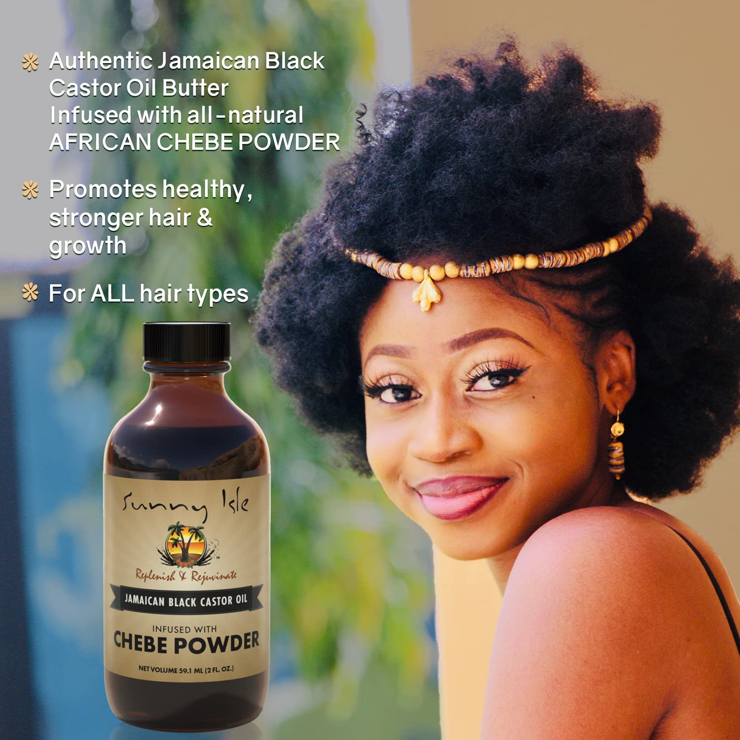 Sunny Isle Jamaican Black Castor Oil 4oz | 100% Natural Treatment for Hair, Scalp and Skin