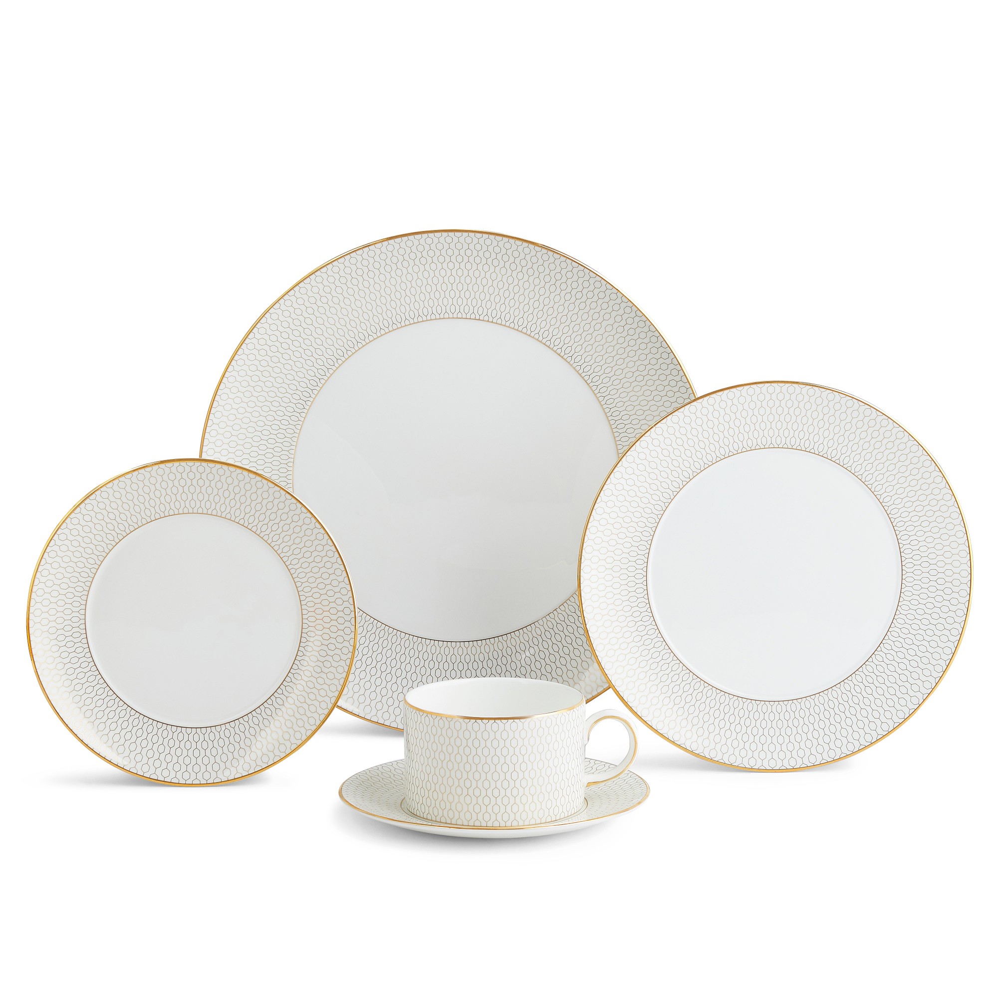 Wedgwood Gio Gold 5-Piece Dinnerware Set