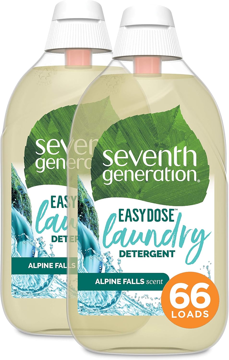 Seventh Generation EasyDose Laundry Detergent, Ultra Concentrated: 66 Loads, Free & Clear Designed for Sensitive Skin, 23.1 Fl Oz