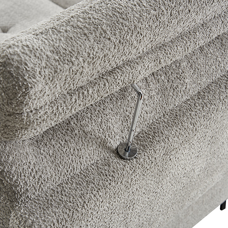 Constantin Modern Storage Button-Tufted Sectional Sofa with Adjustable Backrest