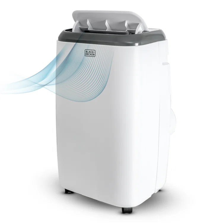 2025—14,000 BTU Portable Air Conditioner with Heat and Remote Control, White