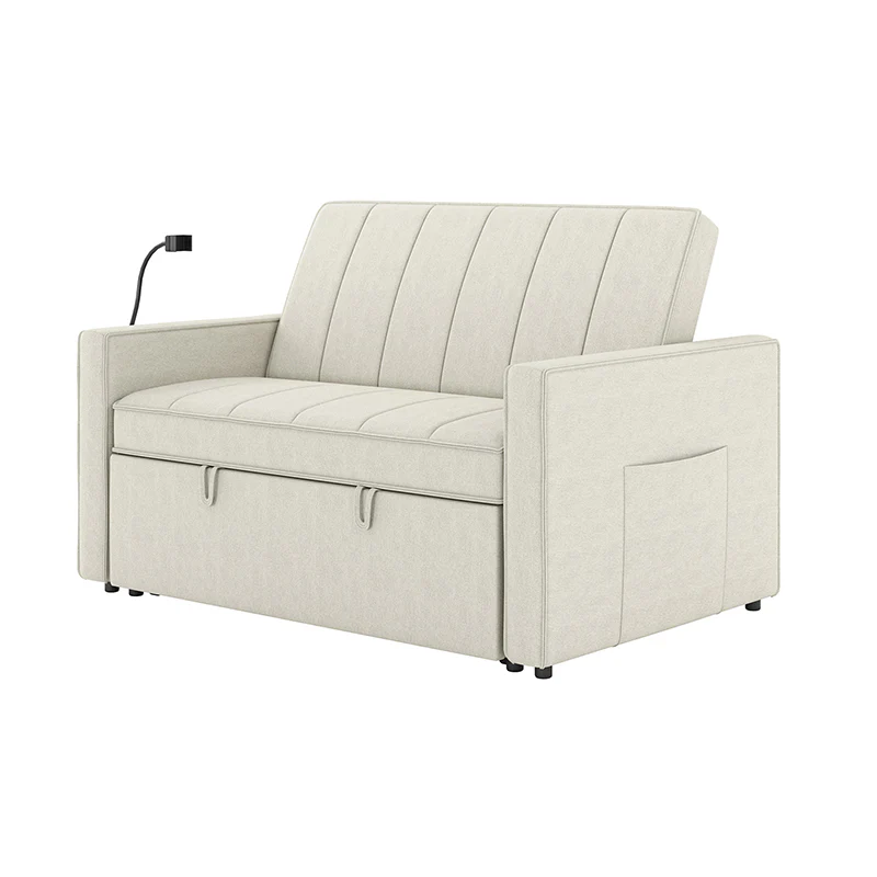 Dirk Upholstered Sleeper Versatile Sofa with Built-in USB Port