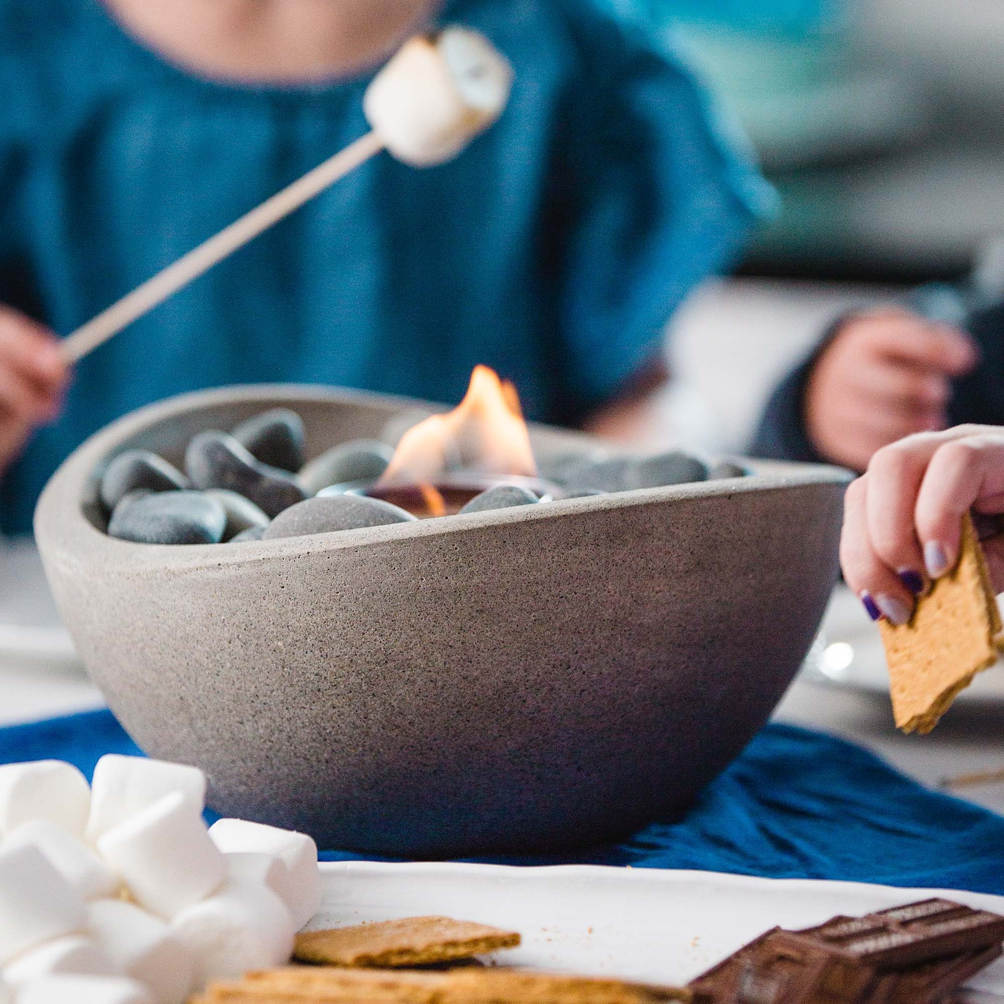 TerraFlame Wave Tabletop Fire Bowl (11