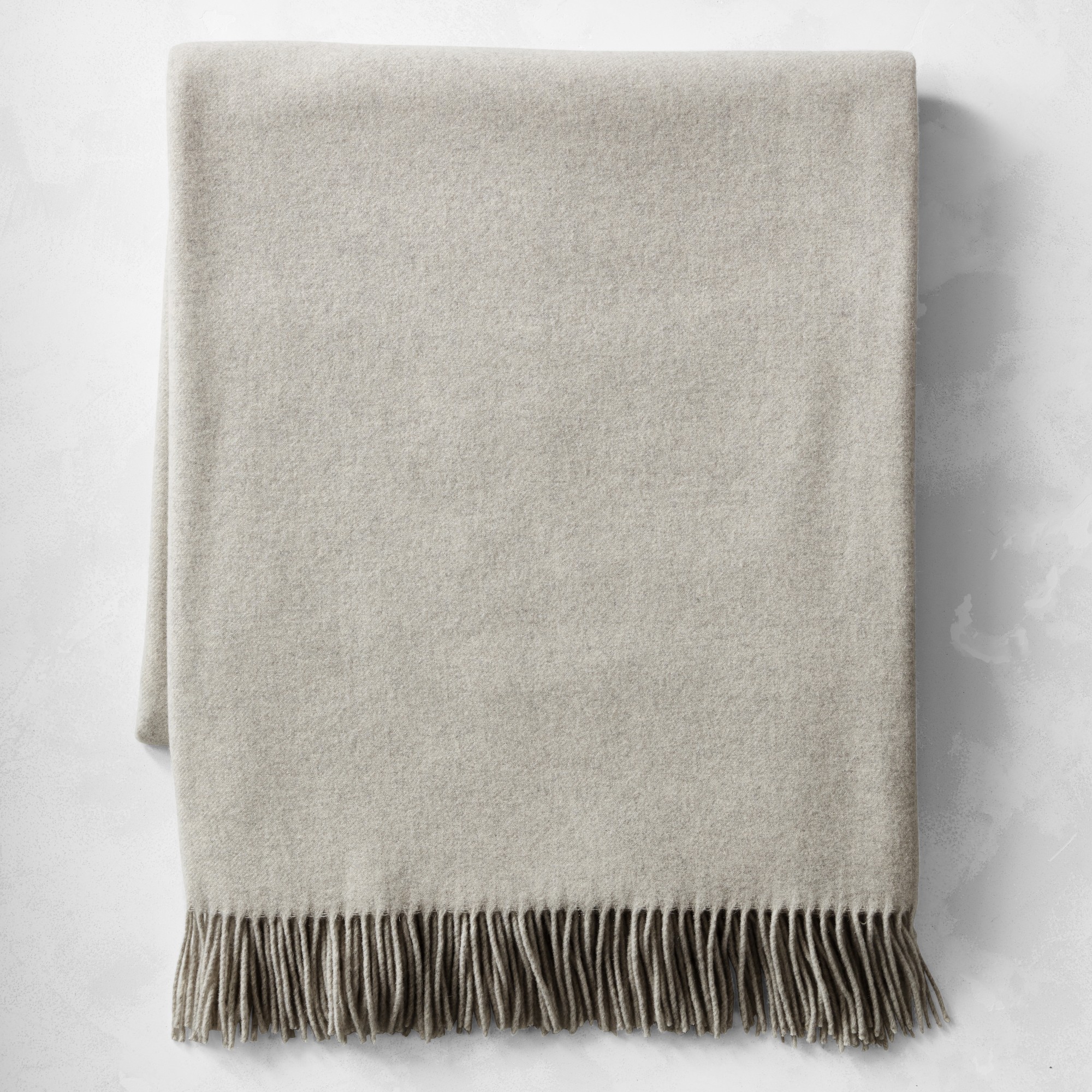 European Solid Cashmere Throw