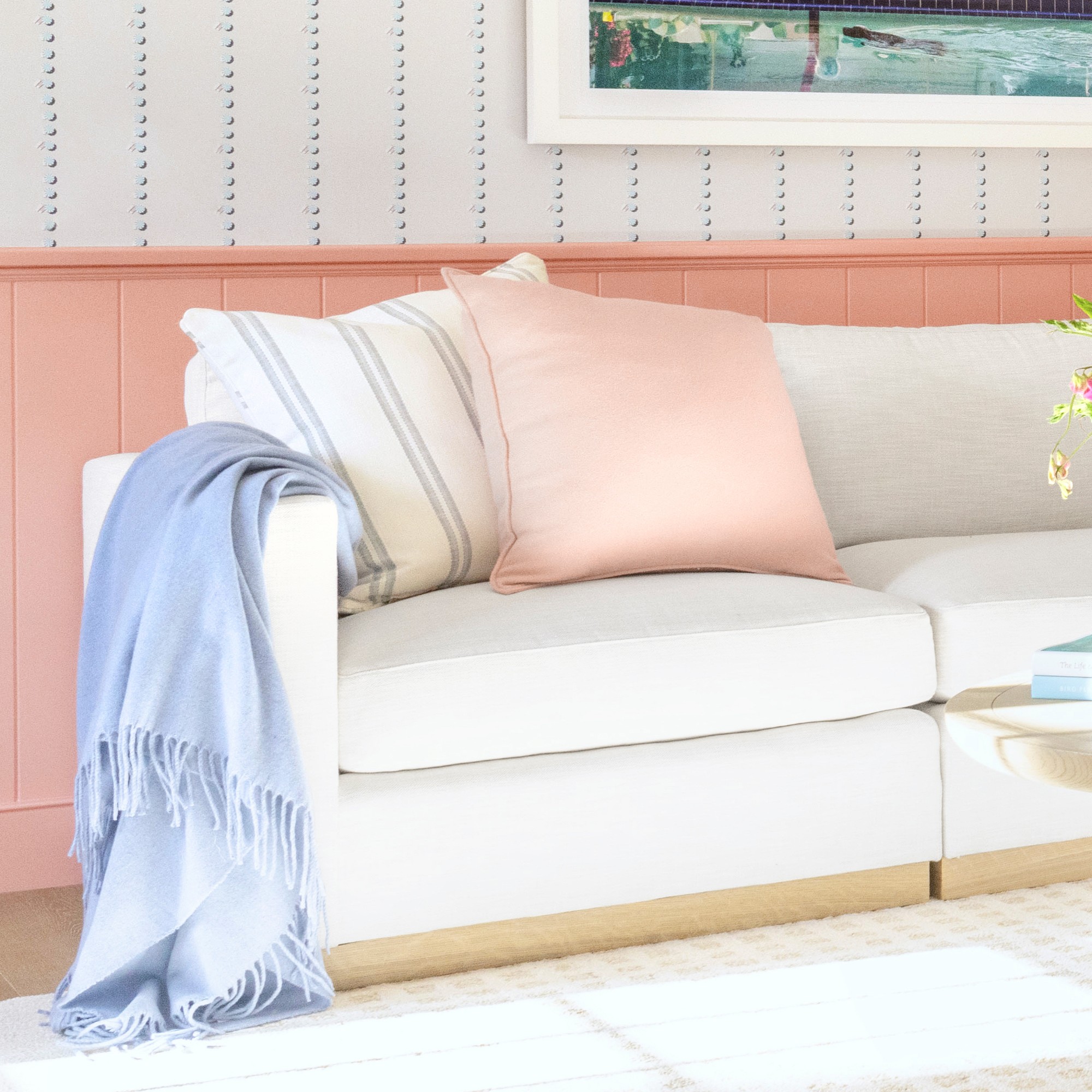 European Solid Grand Cashmere Throw