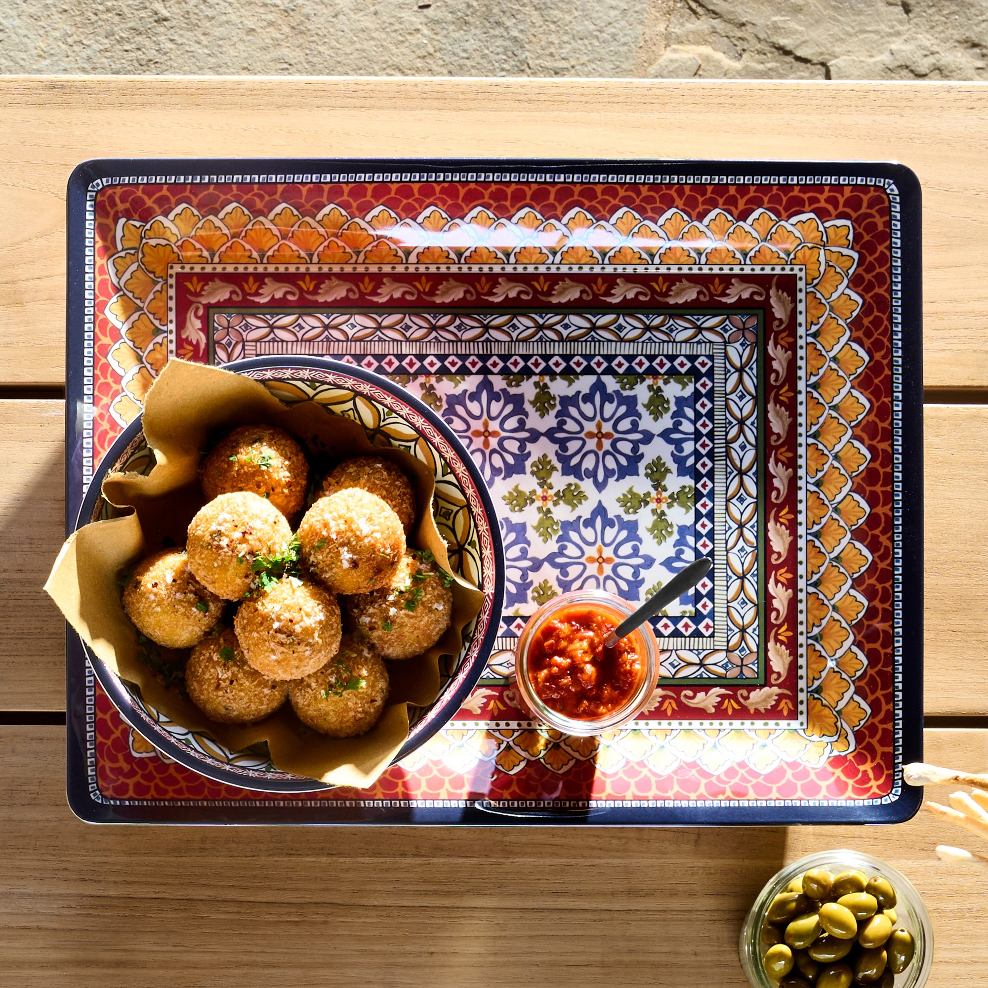 Sicily Red Outdoor Melamine Dinnerware Collection