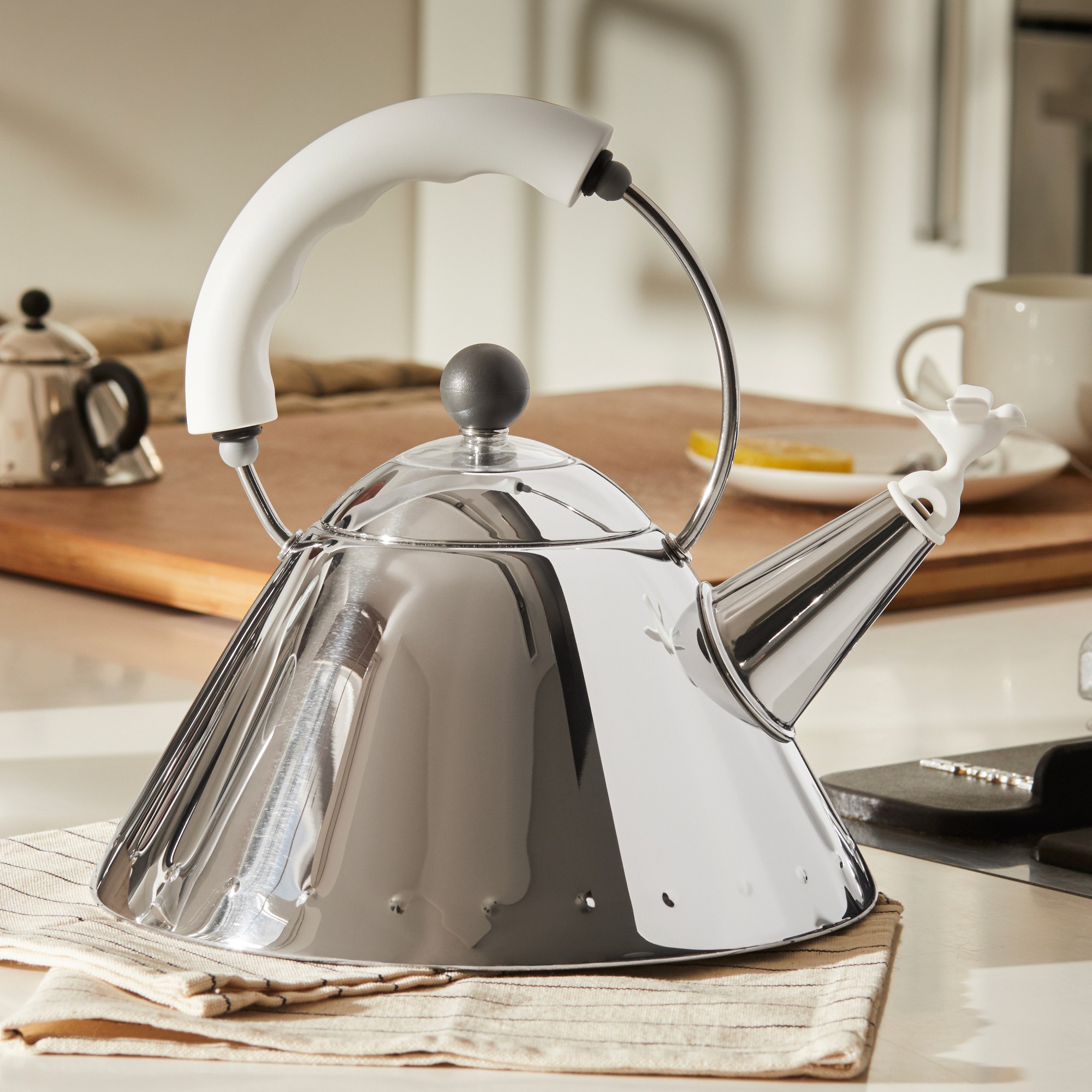 Alessi Michael Graves 9093 Stainless-Steel Tea Kettle