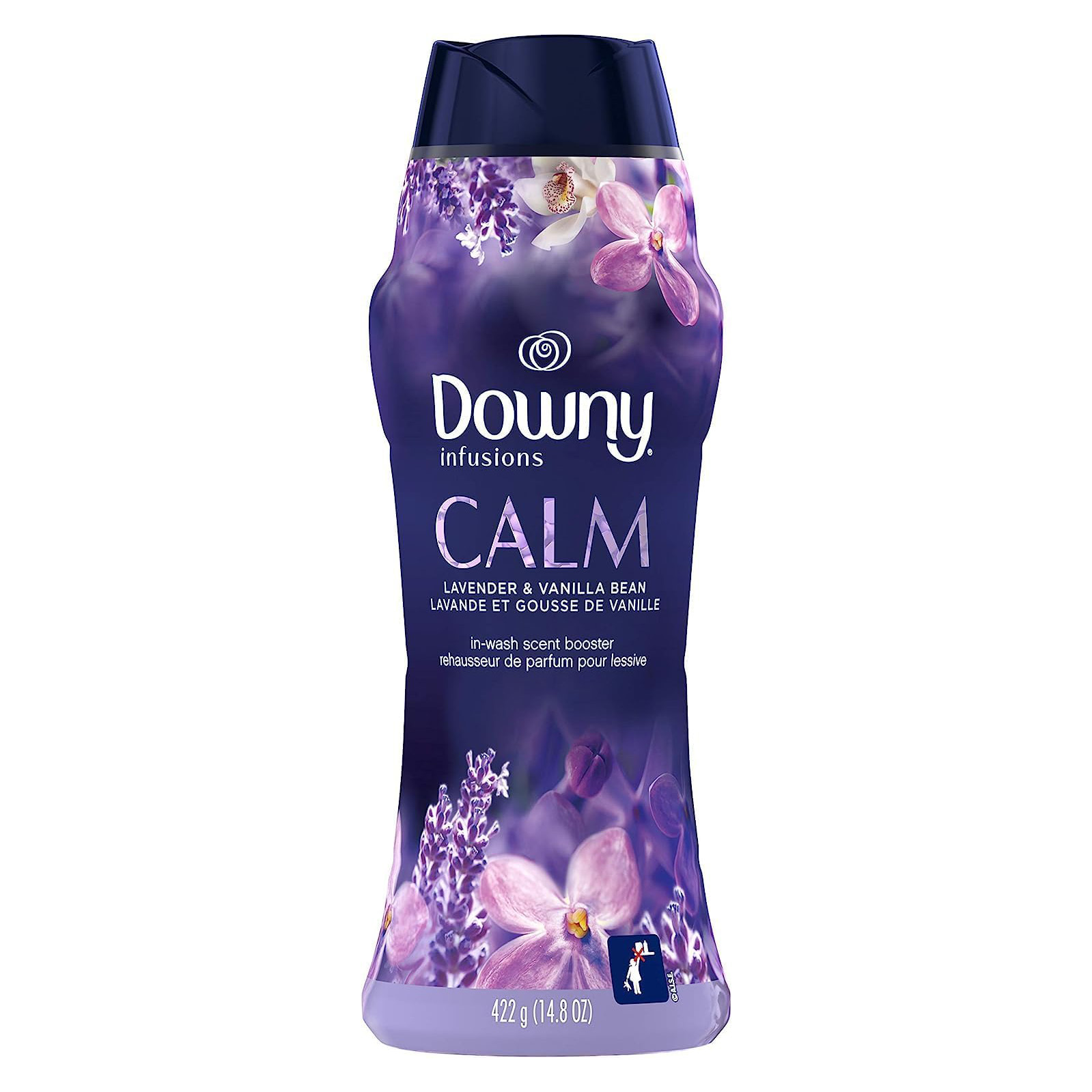 Downy Infusions In Wash Scent Booster Beads, CALM, Soothing Lavender and Vanilla Bean Scent, 24 oz Laundry Beads