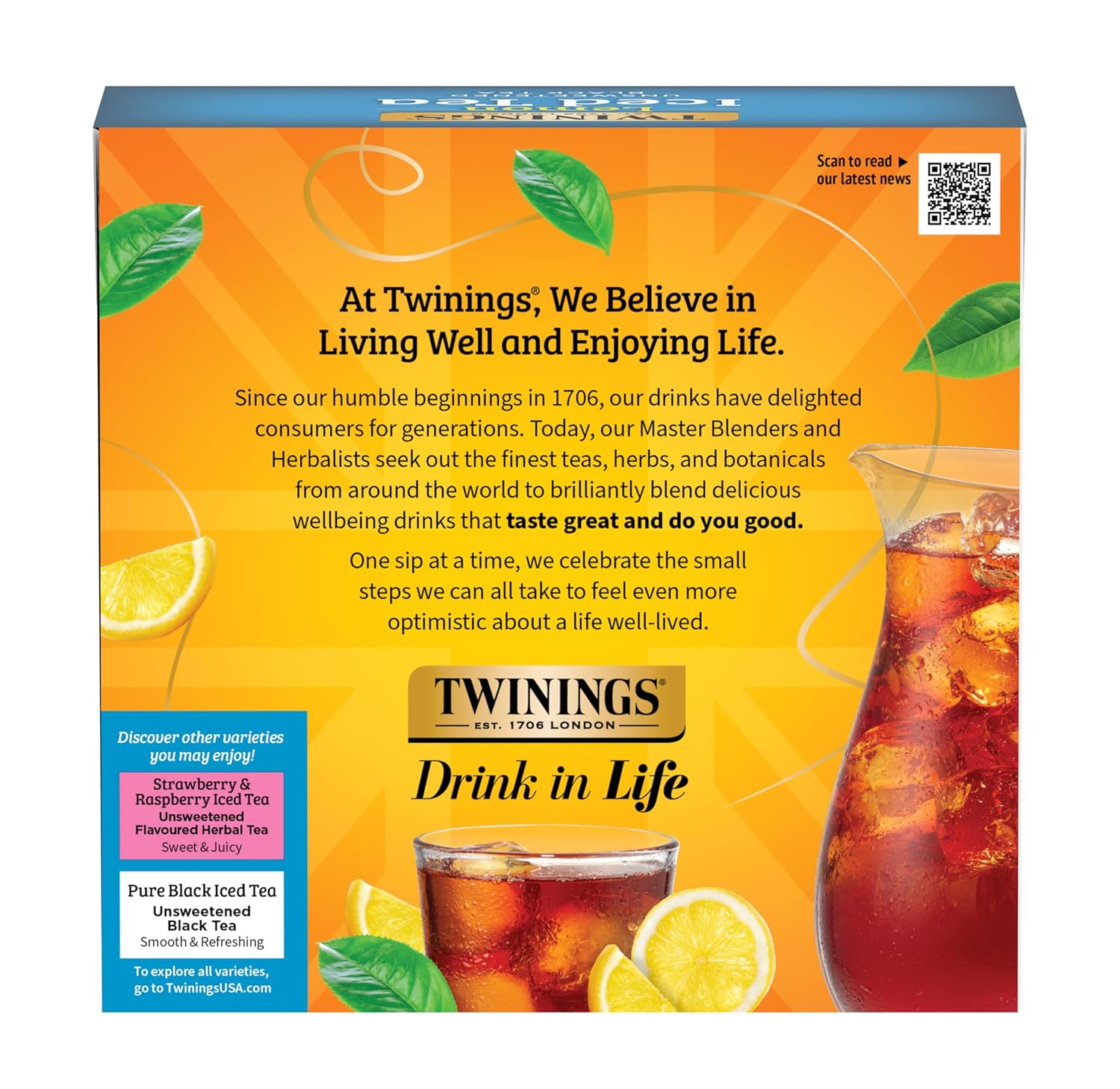 Twinings English Breakfast Black Tea Individually Wrapped Bags, 100 Count (Pack of 1), Smooth, Flavourful, and Robust, Caffeinated, Enjoy Hot or Iced | Packaging May Vary