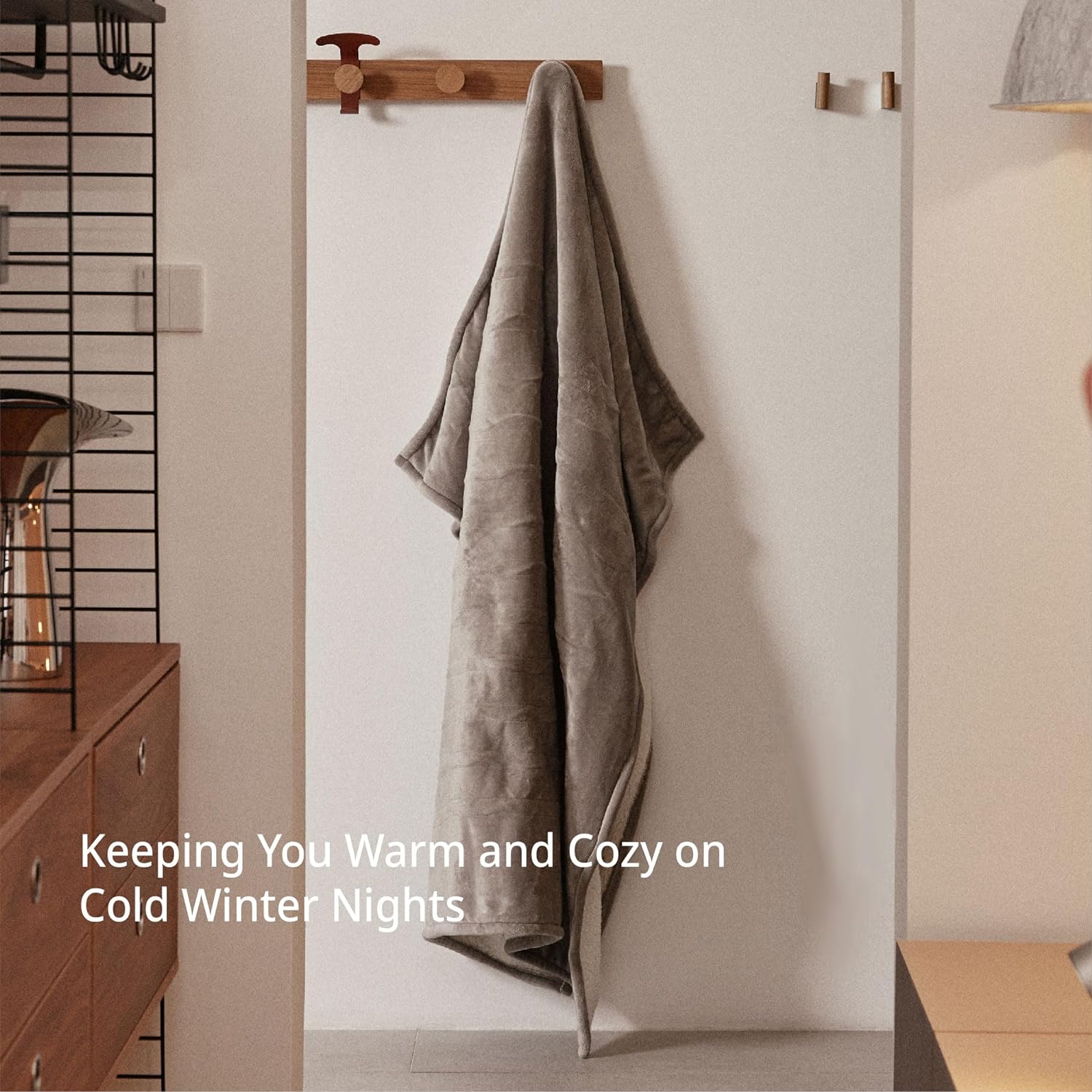 GOTCOZY Heated Blanket Electric Throw 50''X60''- Soft Silky Plush Electric Blanket with 4 Heating Level & 3 Hour Auto Off Heating Blanket, ETL Certified Machine Washable (Rose Dust)