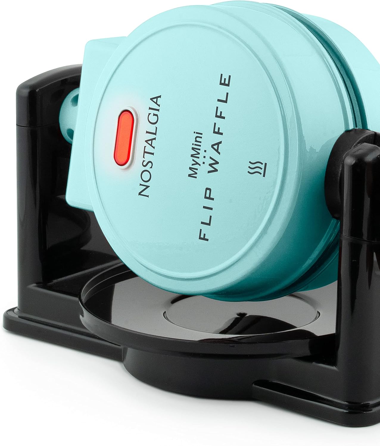 Nostalgia MyMini Cars and Trucks Shape Electric Waffle Maker, 5-Inch Non-Stick Griddle for Waffles, Hash Browns, Eggs, and More, Yellow