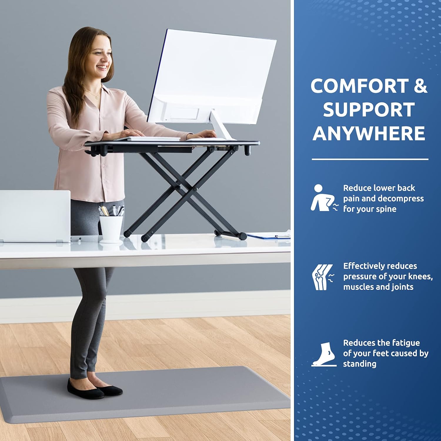 KitchenClouds Kitchen Mat Cushioned Anti Fatigue Rug 17.3