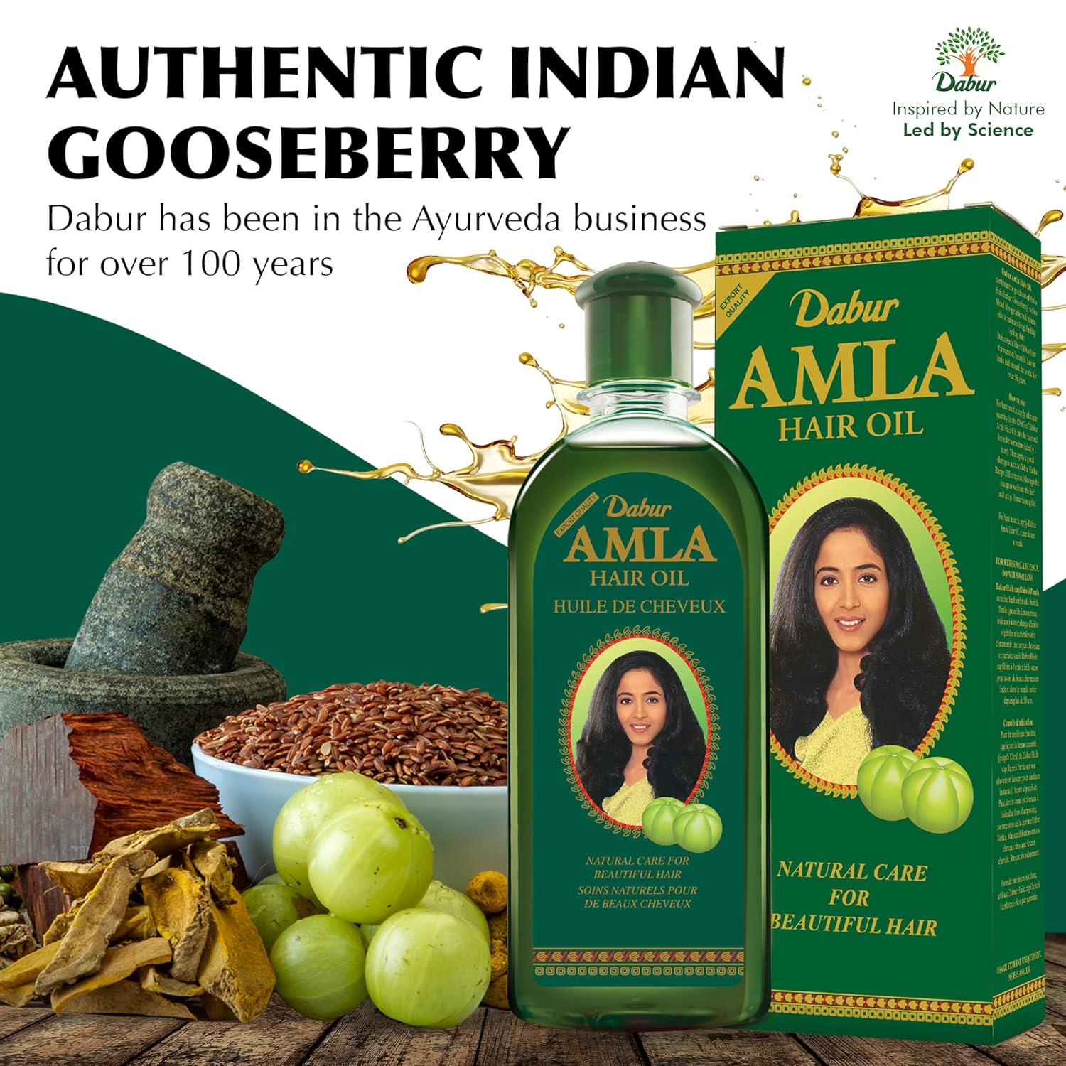 Dabur Amla Hair Oil - Nourishing Indian Oil for Men & Women, for Healthy, Moisturized Hair and Scalp (300ml)