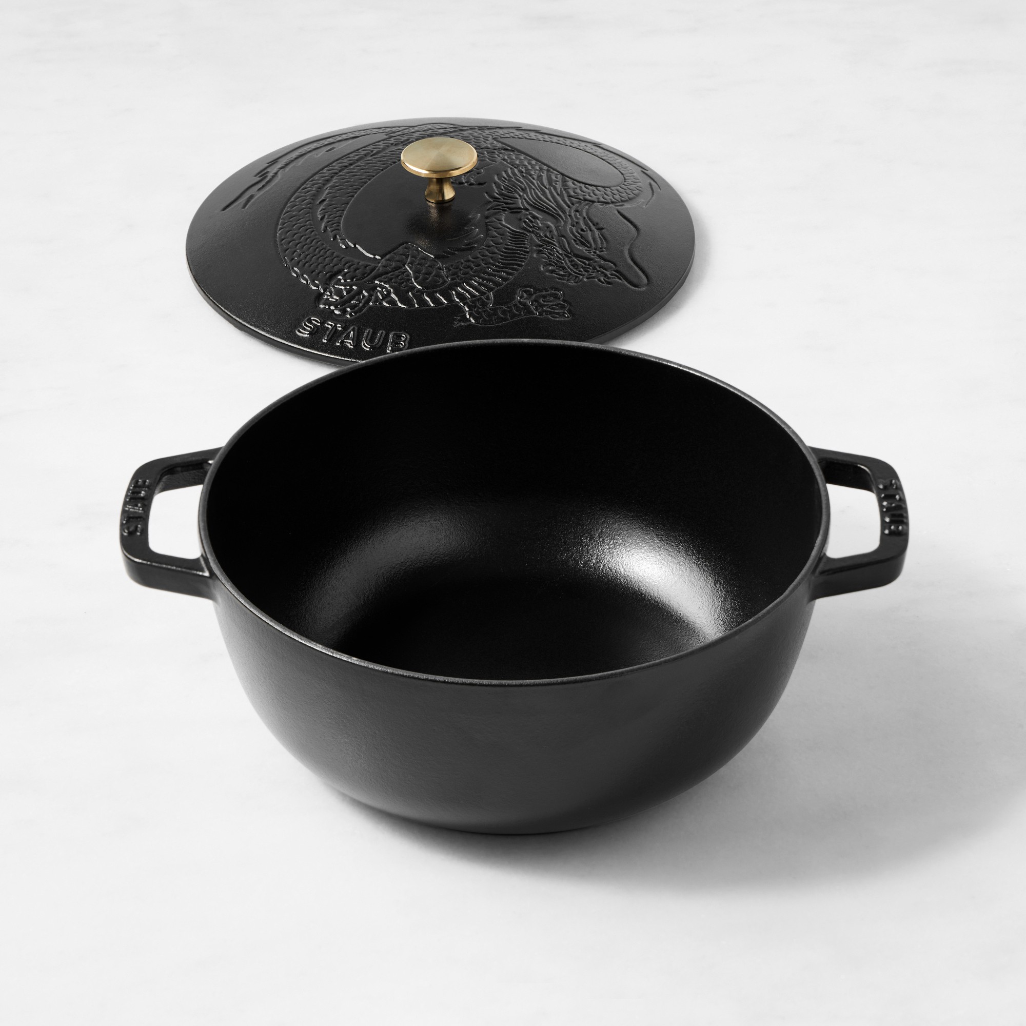 Staub Enameled Cast Iron Essential French Oven with Dragon Lid, 3 3/4-Qt.