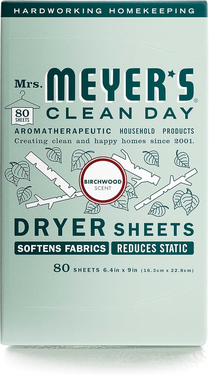 MRS. MEYER'S CLEAN DAY Dryer Sheets, Lavender, 80 ct