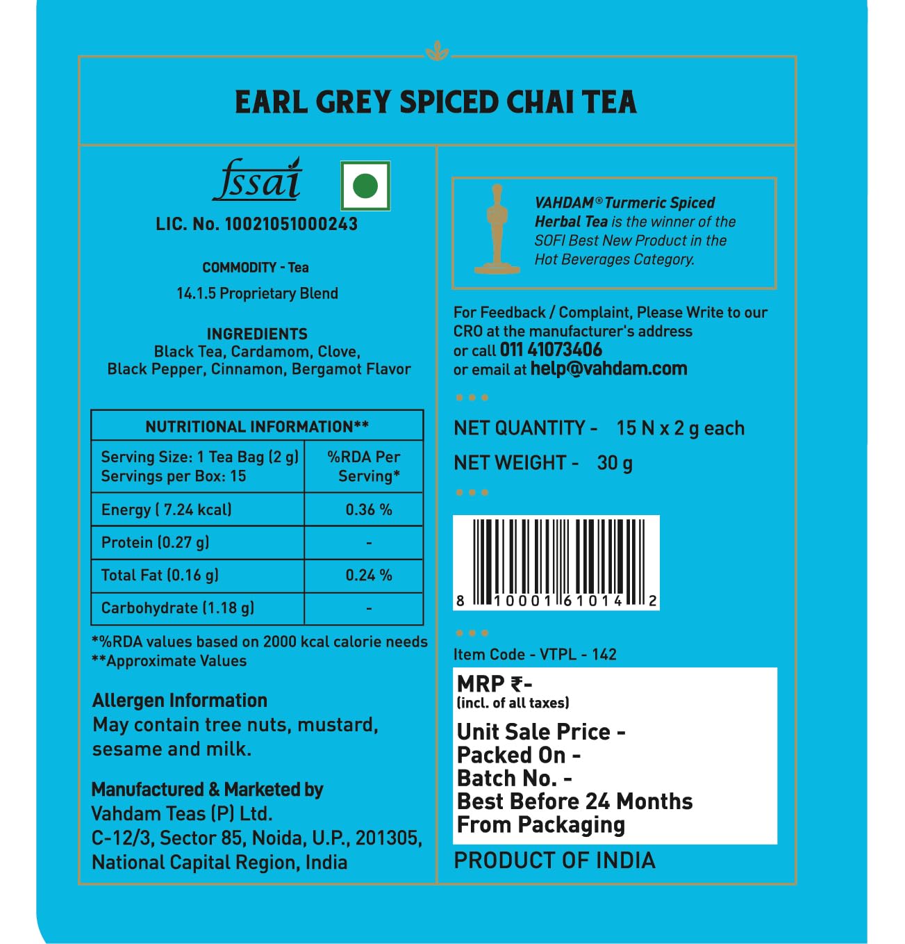 VAHDAM, Organic Turmeric Ginger Herbal Tea Bags (100 Pyramid Tea Bags) Caffeine Free, Non GMO, Gluten Free | 100% Pure Herbal Blend - Savory & Spicy | Plant-Based Tea Bags | Resealable Ziplock Pouch