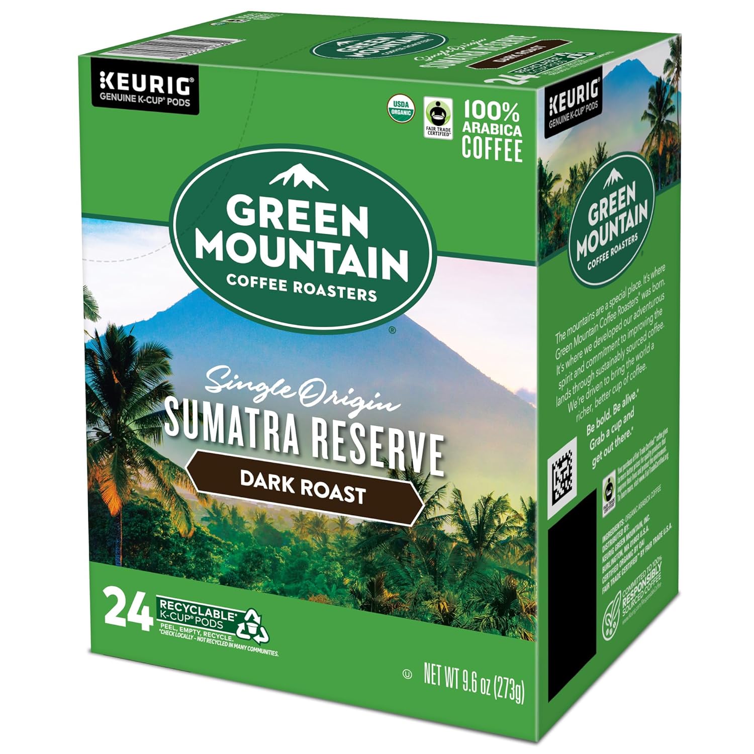 Green Mountain Coffee Roasters Dark Magic Keurig Single-Serve K-Cup Pods, Dark Roast Coffee, 72 Count (6 Packs of 12)