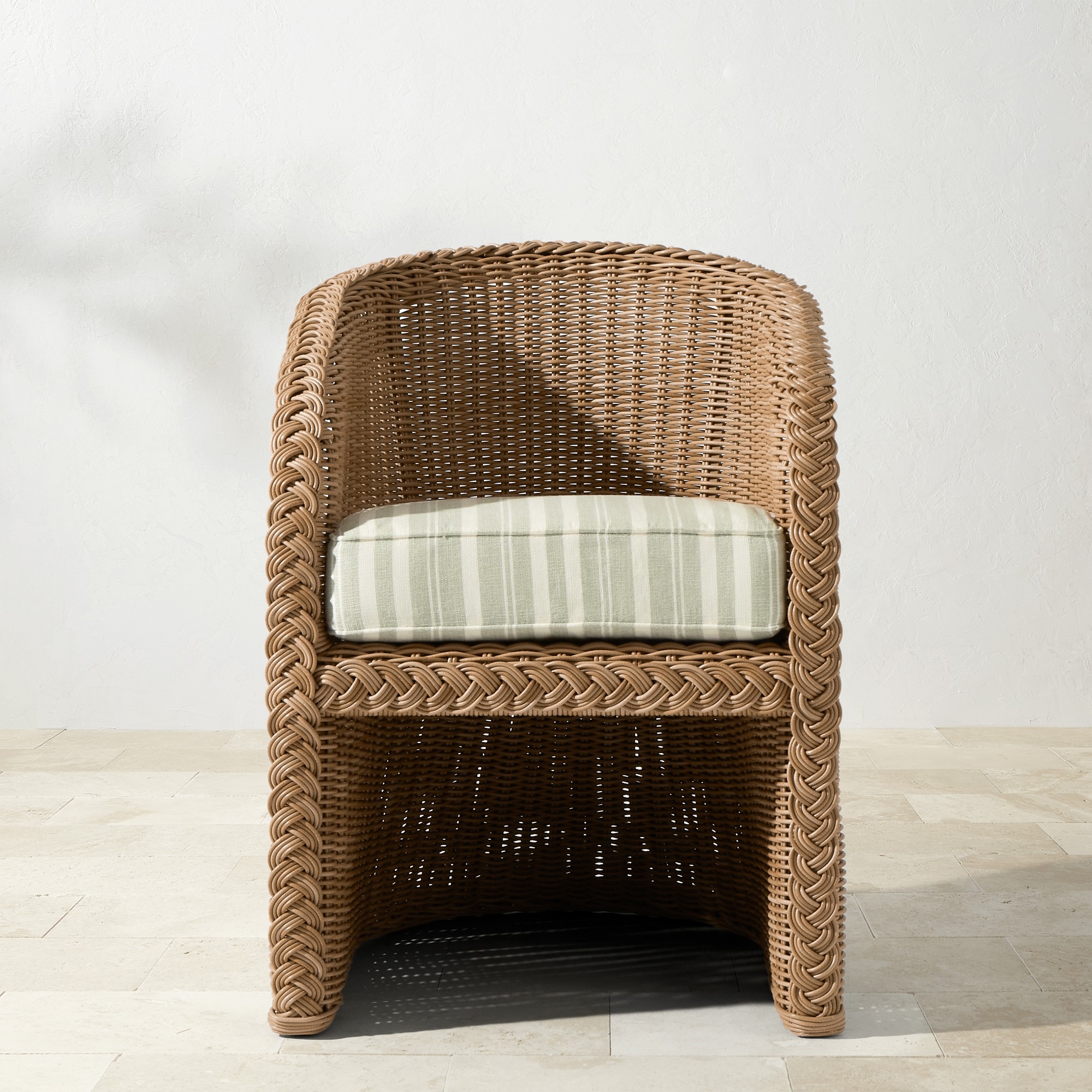 AERIN East Hampton Outdoor Dining Chair Cushions