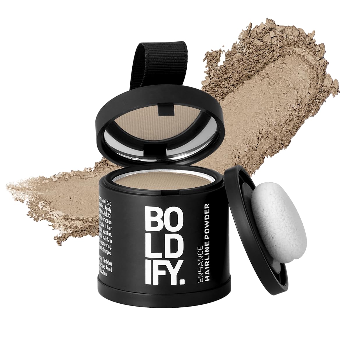 BOLDIFY Hairline Powder - Root Touch Up & Hair Loss Cover Up, Instant Gray Coverage 48-Hour Stain-Proof Hair Color Powder for Women & Men, Hair Fibers and Hair Topper Alternative (Dark Brown)