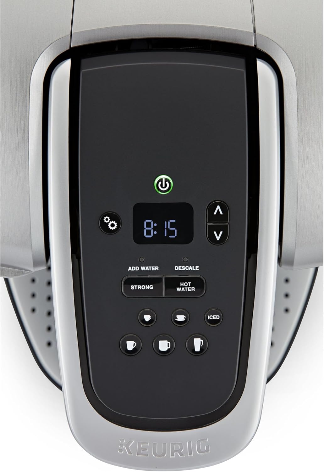 Keurig K-Elite Single Serve K-Cup Pod Coffee Maker, with Strength and Temperature Control, Iced Coffee Capability, 8 to 12oz Brew Size, Programmable, Brushed Slate