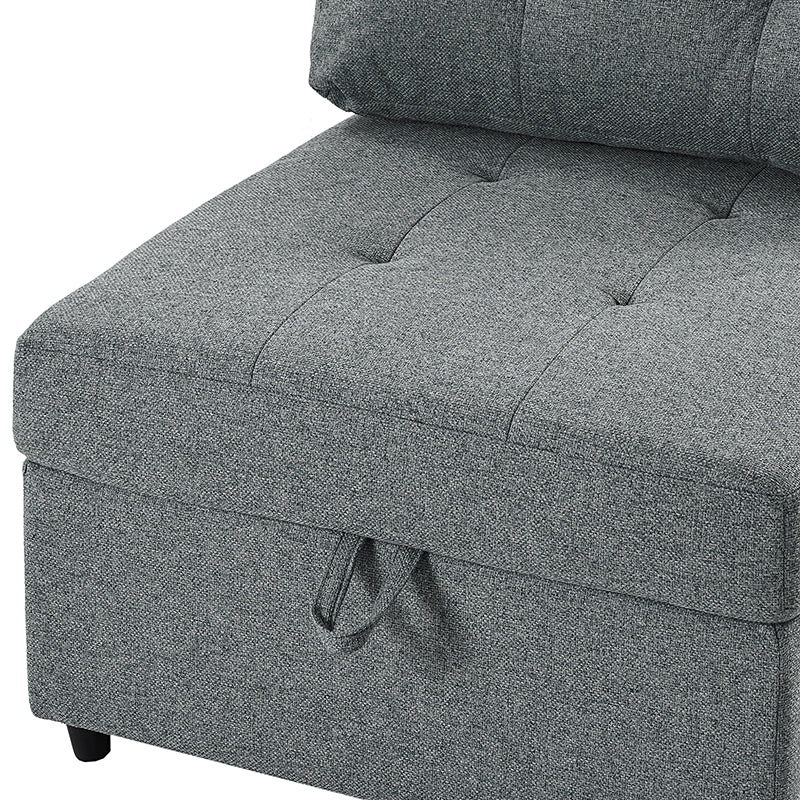 Raquel Sectional Six-Seat Storage Full Armrests Sofa