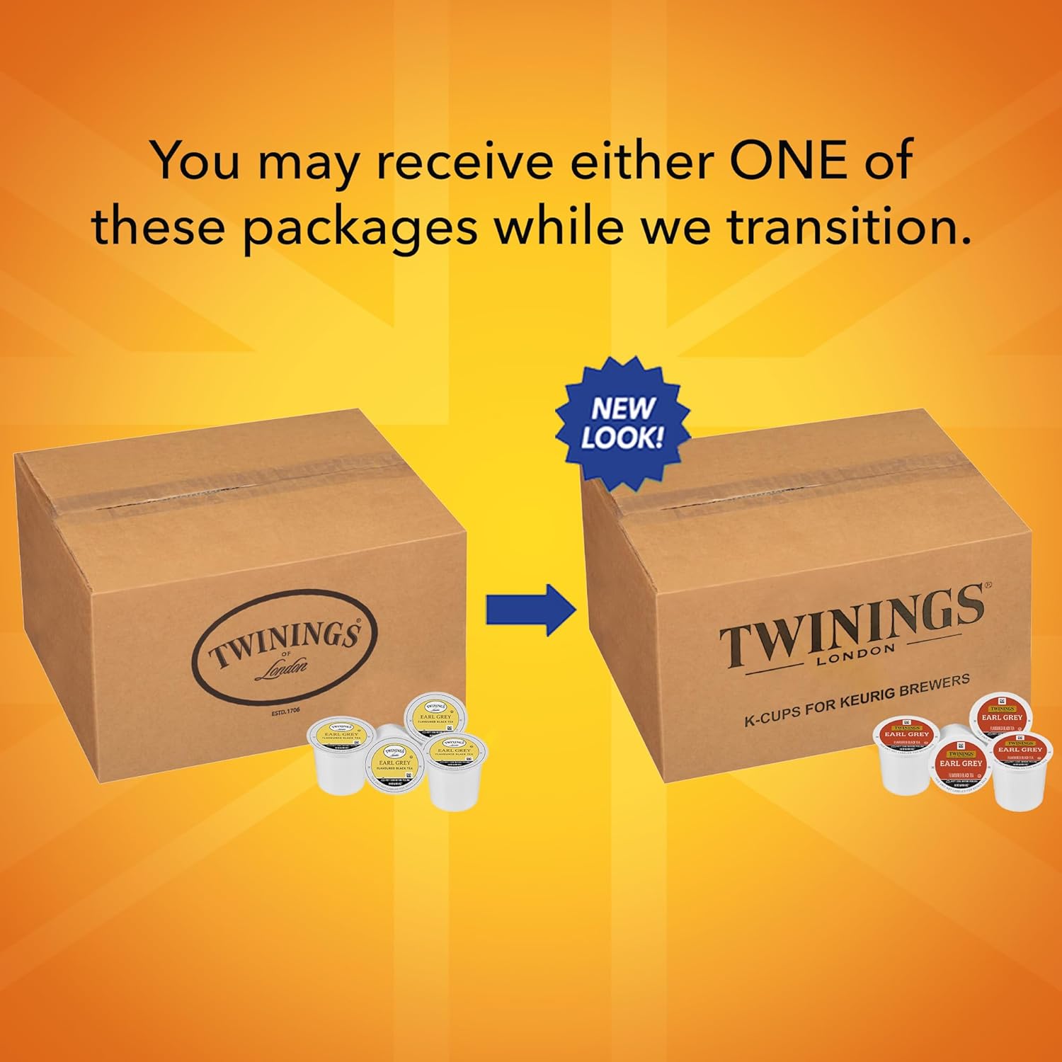 Twinings English Breakfast Black Tea K-Cup Pods for Keurig, 24 Count (Pack of 1), Smooth, Flavourful, Robust, Caffeinated, Enjoy Hot or Iced | Packaging May Vary