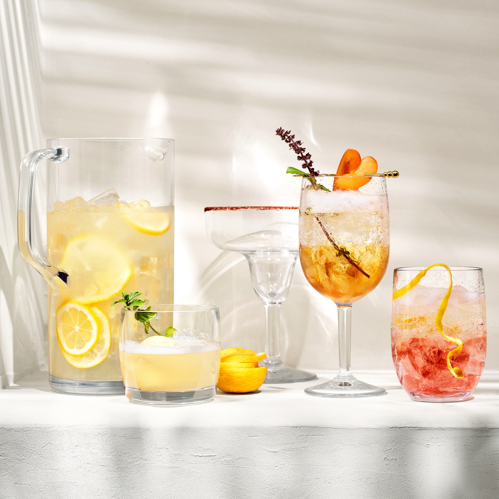 DuraClear® Tritan Outdoor Double Old-Fashioned Glasses, Set of 6