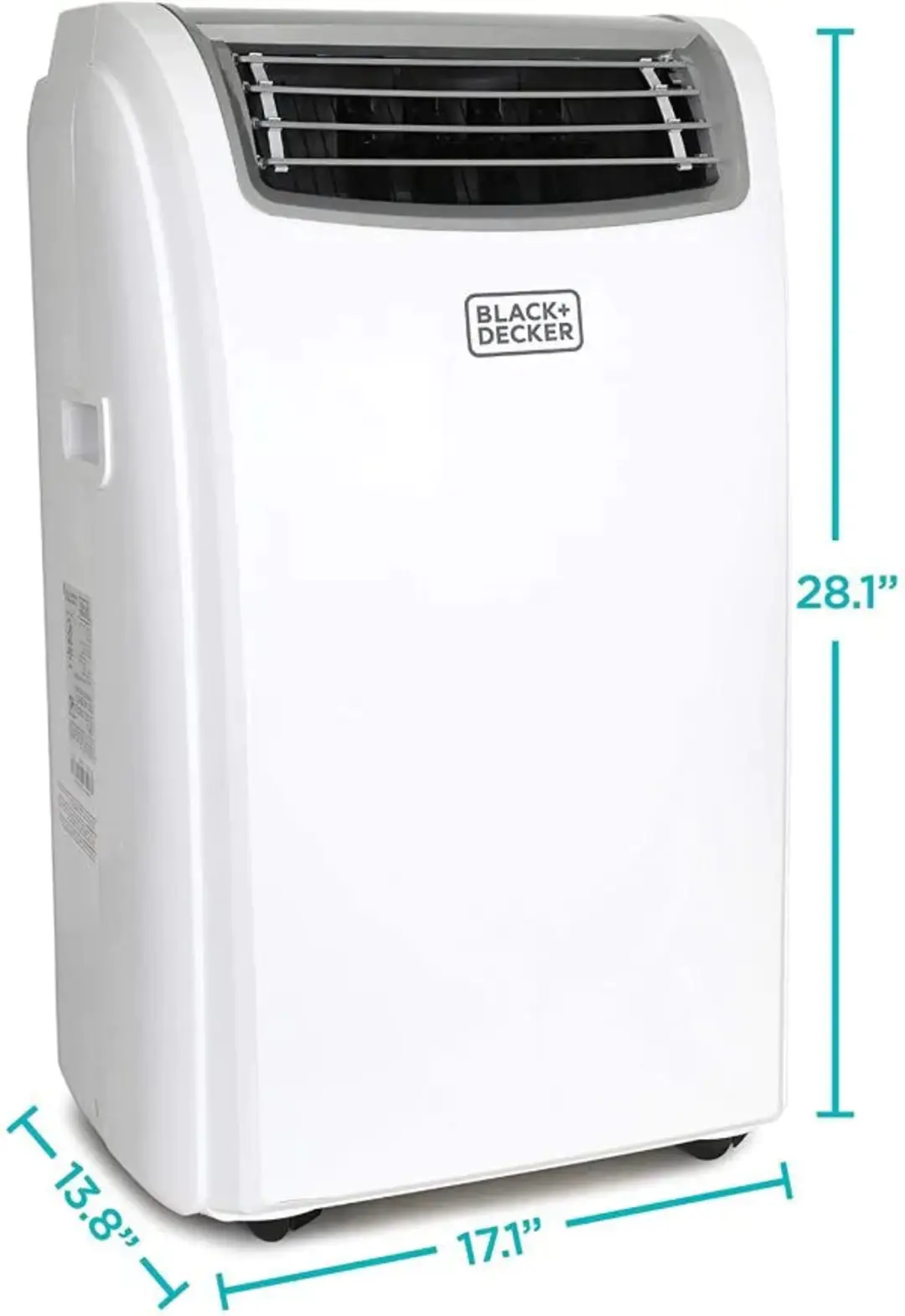 2025—14,000 BTU Portable Air Conditioner with Heat and Remote Control, White