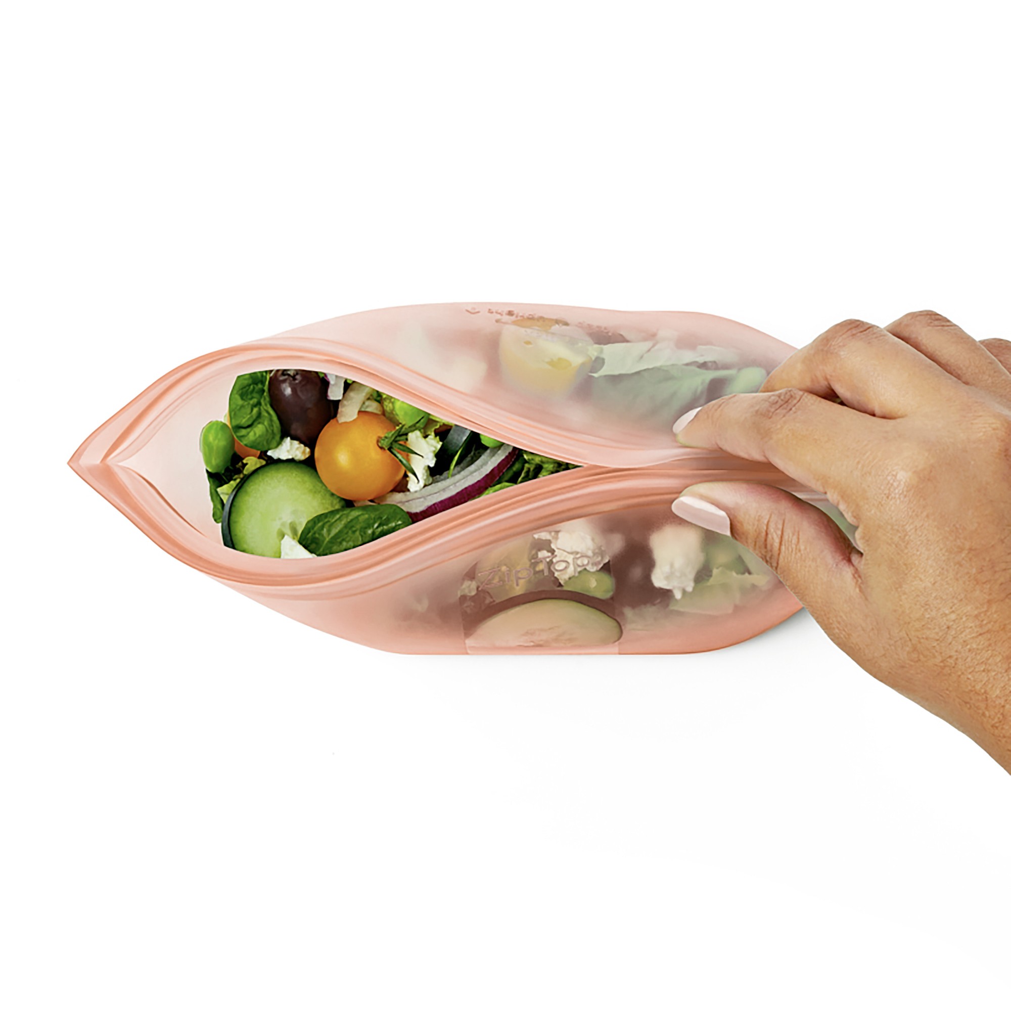 Zip Top 8-Piece Reusable Silicone Food Storage Set