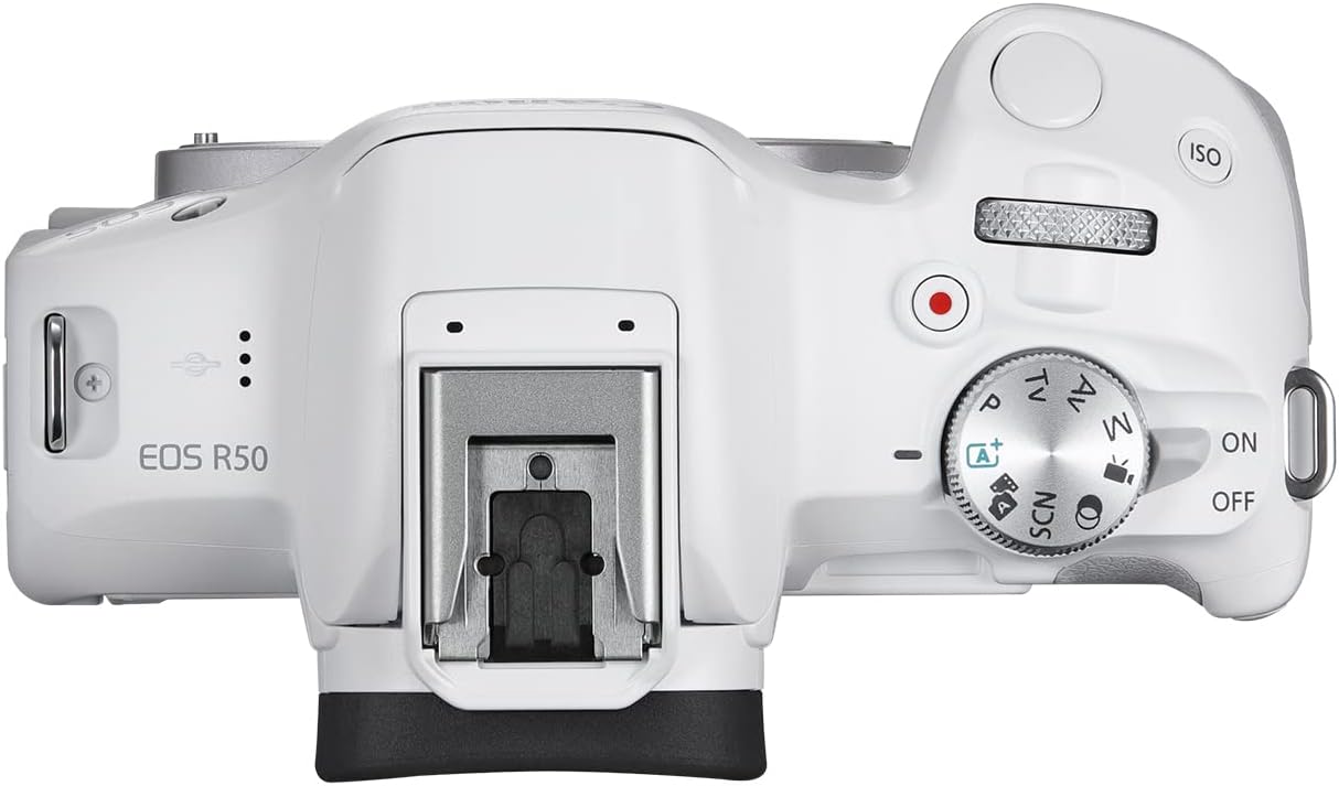 Canon EOS R50 Mirrorless Camera RF-S18-45mm F4.5-6.3 is STM Lens Kit, 24.2 Megapixel CMOS (APS-C) Sensor, 4K Video, Hybrid Camera, Photo and Video, Vlogging, Content Creator, RF Mount, Black