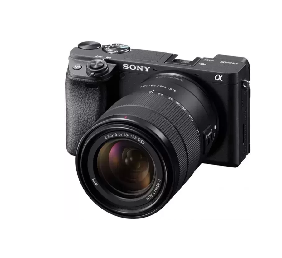Alpha A6400 Mirrorless Camera: Compact APS-C Interchangeable Lens Digital Camera With Real-Time Eye Auto Focus, 4K Video, Flip Screen & 18-135mm Lens - E Mount Compatible Cameras - ILCE-6400M/B