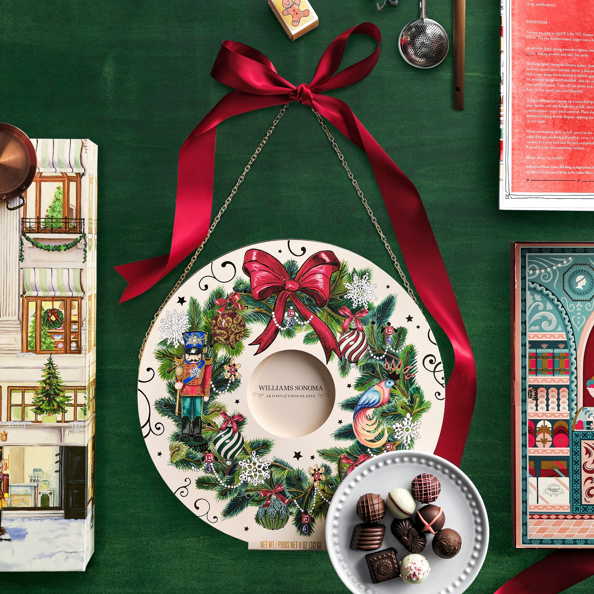 Williams Sonoma Luxe Wreath Advent Calendar
