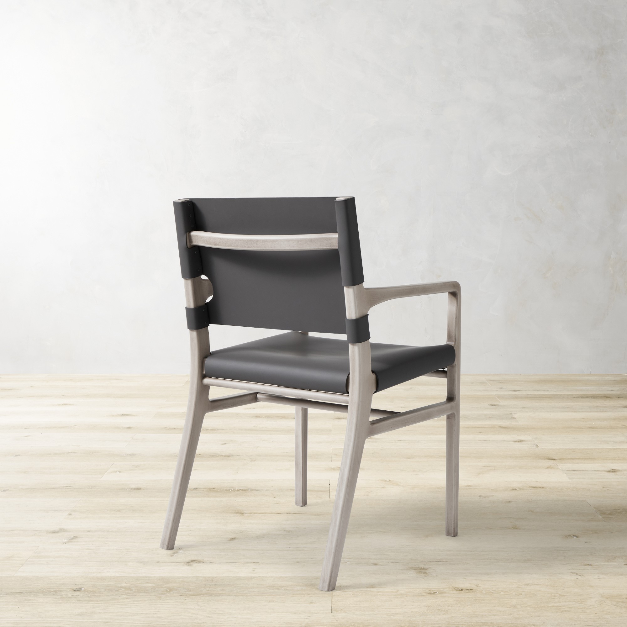Stratton Leather Slung Armchair