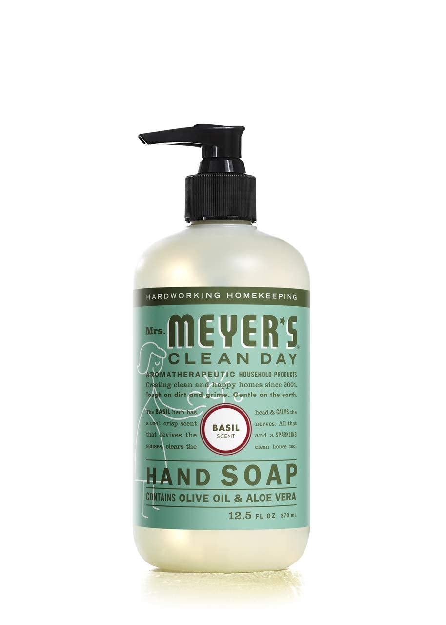 MRS. MEYER'S CLEAN DAY Hand Soap, Made with Essential Oils, Biodegradable Formula, Honeysuckle, 12.5 fl. oz - Pack of 3