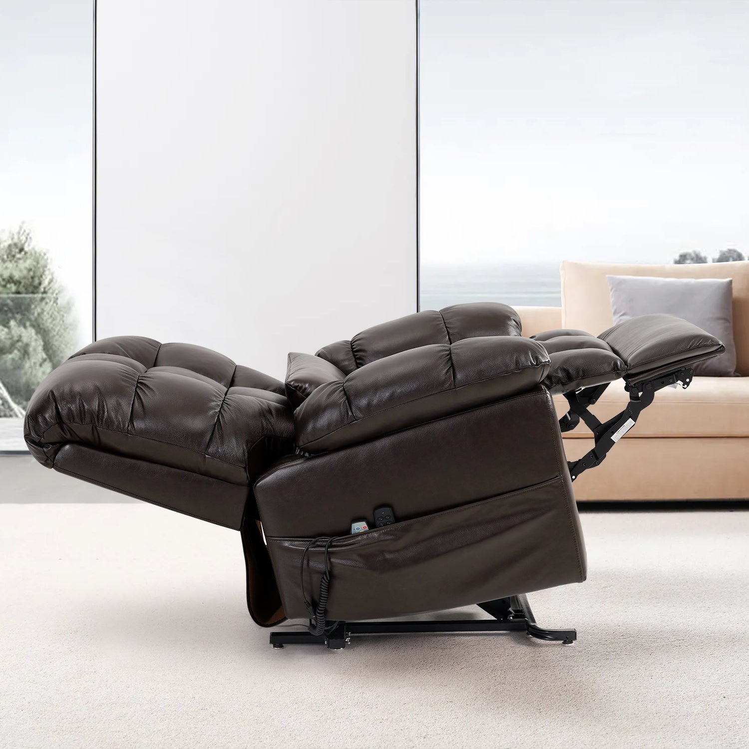 Zero Gravity Power Lift Recliner Chair, Three Motor