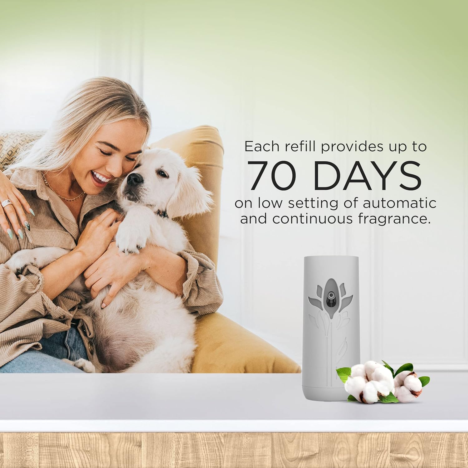 Air Wick Automatic Air Freshener Spray Refill, 2ct, Fresh Waters, Odor Neutralization, Essential Oils