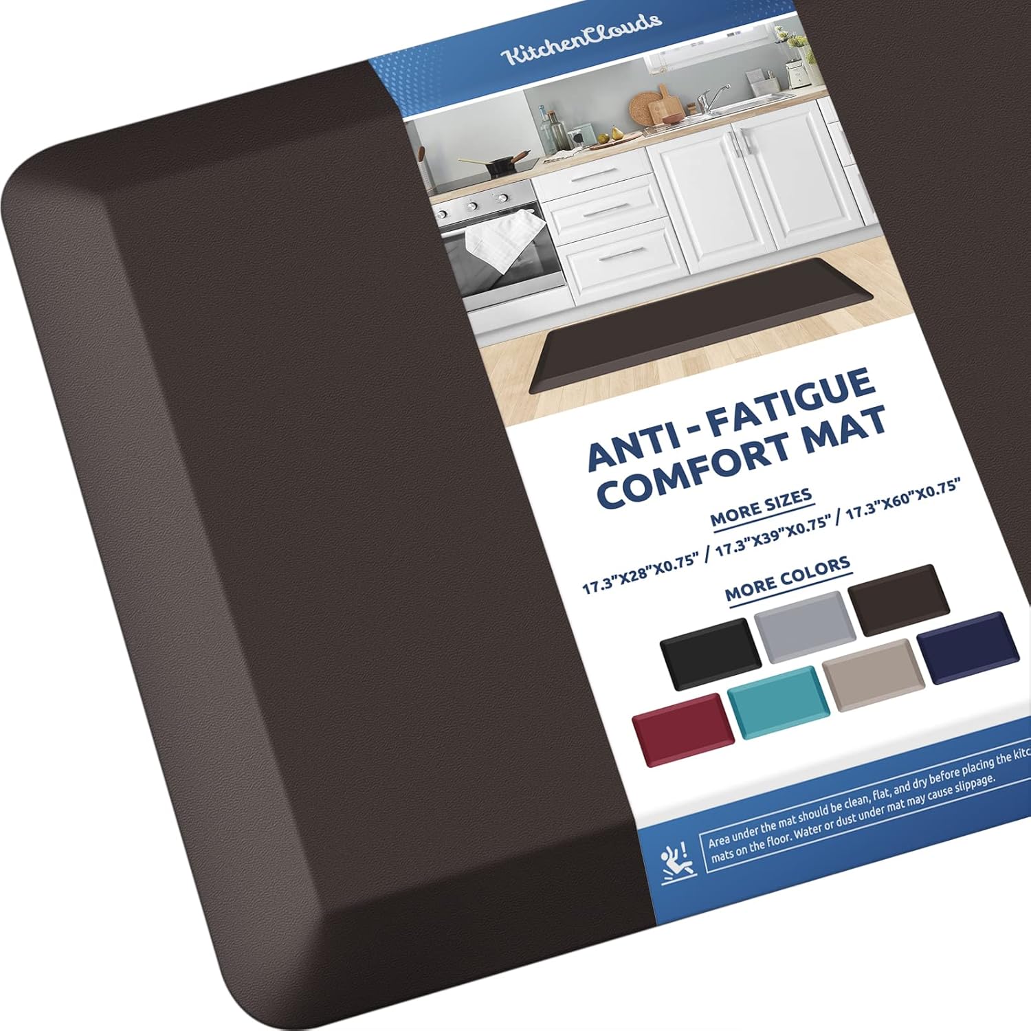 KitchenClouds Kitchen Mat Cushioned Anti Fatigue Rug 17.3