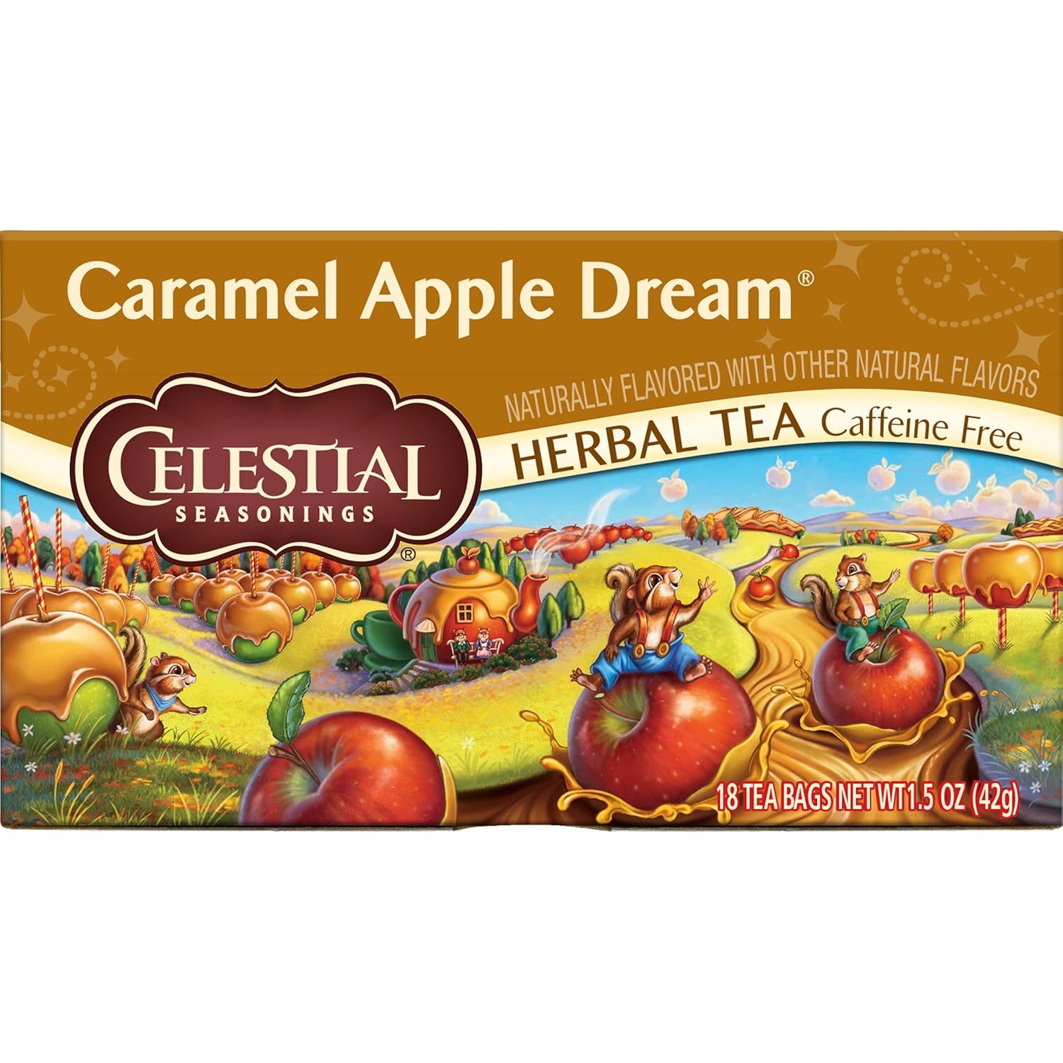 Celestial Seasonings Bengal Spice Herbal Tea, Caffeine Free, 20 Tea Bags Box, (Pack of 6)